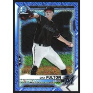 2021 Bowman Chrome Prospects Blue Shimmer Refractors #BCP-32 Dax Fulton