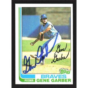 1982 Topps #32 Gene Garber Autographed