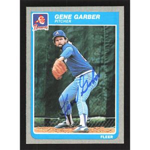 1985 Fleer #325 Gene Garber Autographed