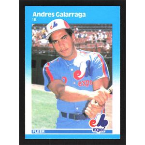 1987 Fleer #319 Andres Galarraga