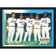 1987 Fleer #629 G. Carter/S. Fernandez/D. Gooden/K. Hernandez/D. Strawberry Super Star Specials