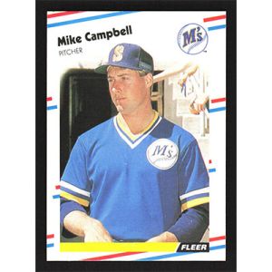1988 Fleer #372 Mike Campbell