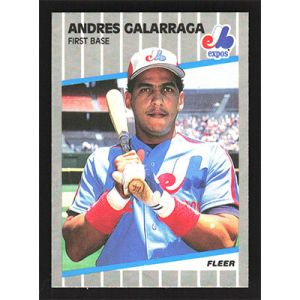 1989 Fleer #376 Andres Galarraga