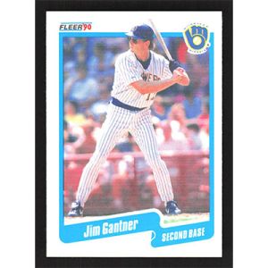 1990 Fleer #324 Jim Gantner