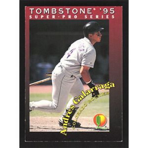 1995 Tombstone Pizza #23 Andres Galarraga