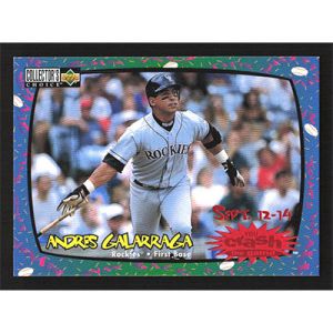 1997 Collector's Choice Crash the Game Exchange #CG16 Andres Galarraga