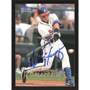1998 Fleer Tradition #352 Andres Galarraga Autographed