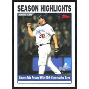 2004 Topps #336 Eric Gagne Season Highligts