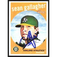 2008 Topps Heritage #544 Sean Gallagher Autographed