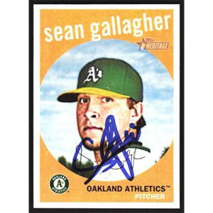 2008 Topps Heritage #544 Sean Gallagher Autographed