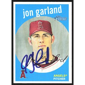 2008 Topps Heritage #98 Jon Garland Autographed