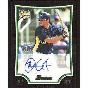 2009 Bowman #225 Mat Gamel Autographed