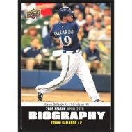 2010 Upper Deck Season Biography #SB-28 Yovani Gallardo
