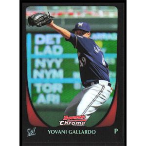 2011 Bowman Chrome Refractors #128 Yovani Gallardo