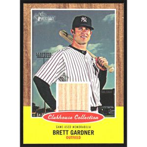 2011 Topps Heritage Clubhouse Collection Relics #CCR-BG Brett Gardner Bat