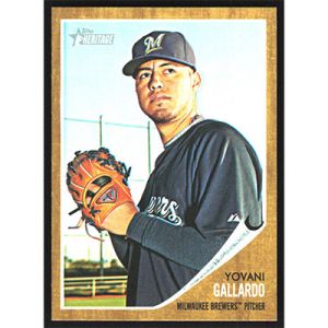 2011 Topps Heritage #329 Yovani Gallardo