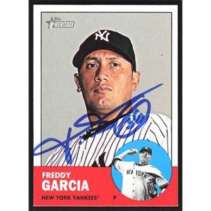 2012 Topps Heritage #401 Freddy Garcia Autographed