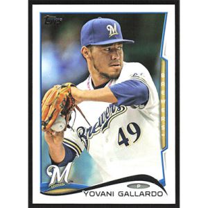 2014 Topps #388 Yovani Gallardo