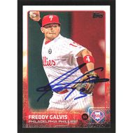 2015 Topps #481 Freddy Galvis Autographed