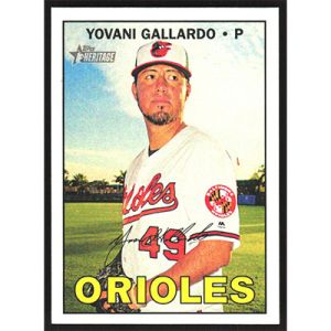 2016 Topps Heritage #611 Yovani Gallardo