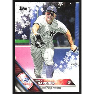 2016 Topps Wal-Mart Holiday Snowflake #HMW10 Brett Gardner