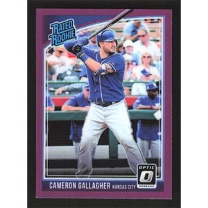 2018 Donruss Optic Purple #64 Cameron Gallagher Rated Rookie