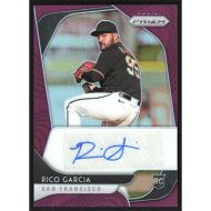 2020 Panini Prizm Rookie Autographs Purple #RA-RG Rico Garcia Autographed