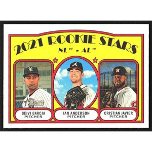2021 Topps Heritage #325 D. Garcia/I. Anderson/C. Javier Rookie Stars