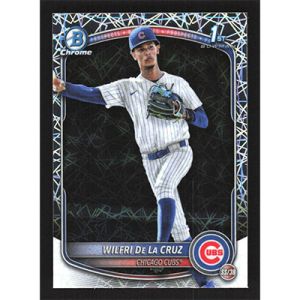 2025 Bowman Chrome Prospects Laser Refractors #BCP-209 Wilfri De La Cruz