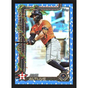 2025 Topps Holiday Metallic Blue Lights #H163 Jose Altuve