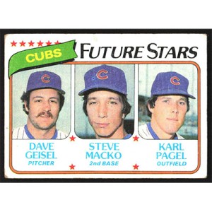 1980 Topps #676 D. Geisel/S. Macko/K. Pagel Future Stars