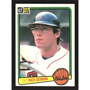 1983 Donruss #156 Rich Gedman