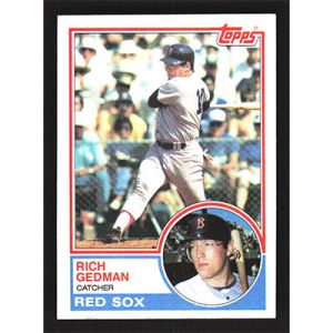 1983 Topps #602 Rich Gedman