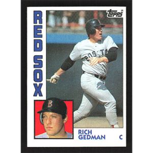 1984 Topps #498 Rich Gedman