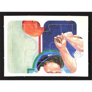 1985 Donruss Puzzle #19-21 Lou Gehrig