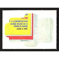 1985 Donruss Puzzle #52-54 Lou Gehrig