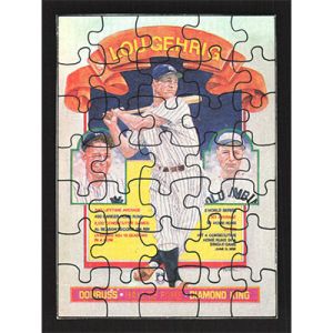 1985 Donruss Wax Box Cards #NNO Lou Gehrig Puzzle Card