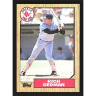 1987 Topps #740 Rich Gedman