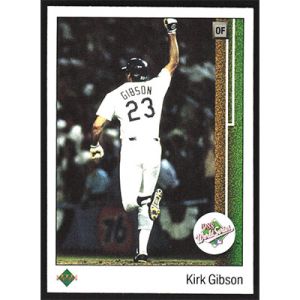 1989 Upper Deck #666 Kirk Gibson Great World Series Moment