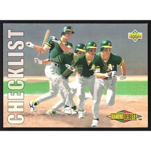 1993 Upper Deck #500 Brent Gates Diamond Debuts Checklist