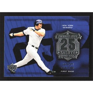 2004 Upper Deck Twenty-Five Salute #S-6 Jason Giambi