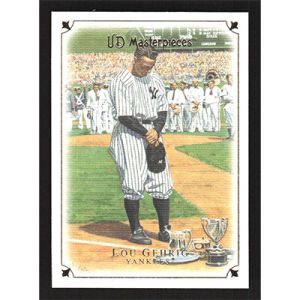2007 Upper Deck Masterpieces #8 Lou Gehrig
