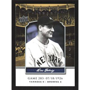 2008 Upper Deck Yankee Stadium Legacy Collection #283 Lou Gehrig