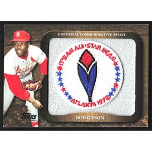 2009 Topps Legends Commemorative Patch #LPR-36 Bob Gibson 1972 All-Star Game