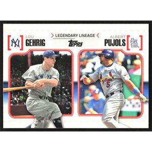 2010 Topps Legendary Lineage #LL-42 L. Gehrig/A. Pujols