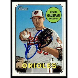 2018 Topps Heritage #95 Kevin Gausman Autographed