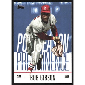 2018 Topps Update Postseason Preeminence Blue #PO-16 Bob Gibson