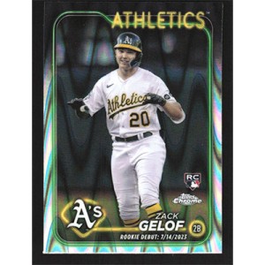 2024 Topps Chrome Update RayWave Refractors #USC40 Zack Gelof Rookie Debut