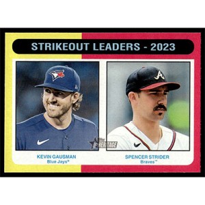 2024 Topps Heritage #312 K. Gausman/S. Strider League Leaders
