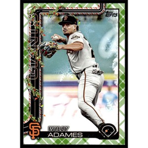 2025 Topps Holiday Green Plaid #H110 Willy Adames